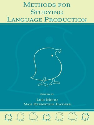 cover image of Methods for Studying Language Production